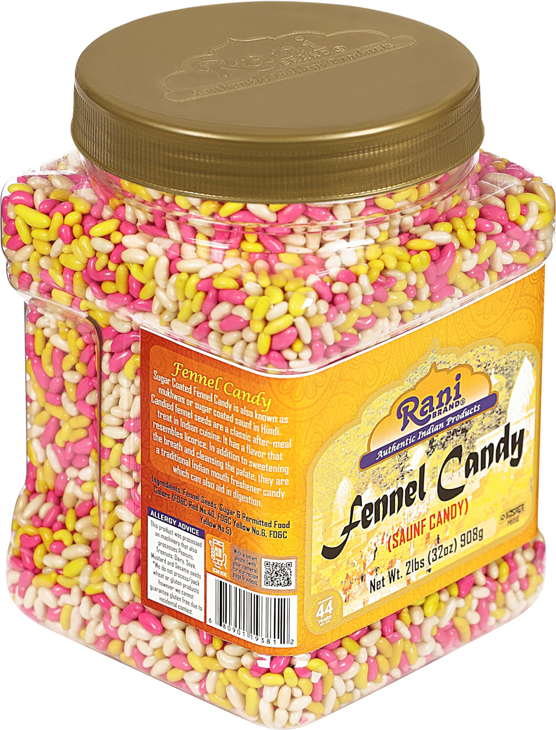Rani sugar coated fennel candy ingredients preview with vegan options