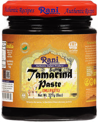 Rani Tamarind Paste in a glass jar ready for authentic chutneys.
