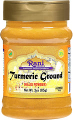 Rani Turmeric powder jar front showing authentic spice for vibrant curries.