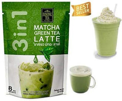 Ingredients of Ranong Tea Matcha Green Tea Latte cream and sugar