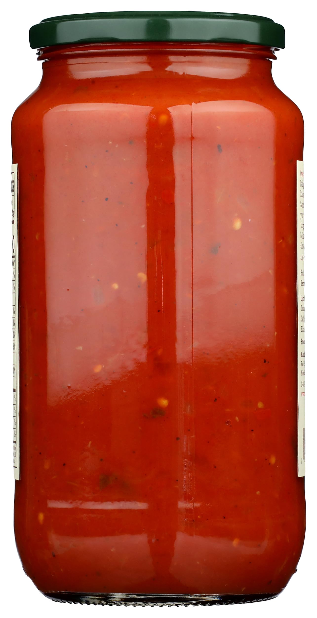 Rao's Arrabbiata sauce bottle being poured for a meal