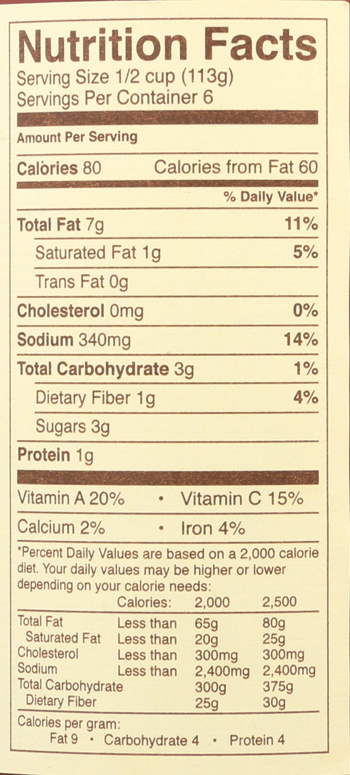 Rao's Arrabbiata sauce ingredients highlight garlic, olive oil, and fresh onions.