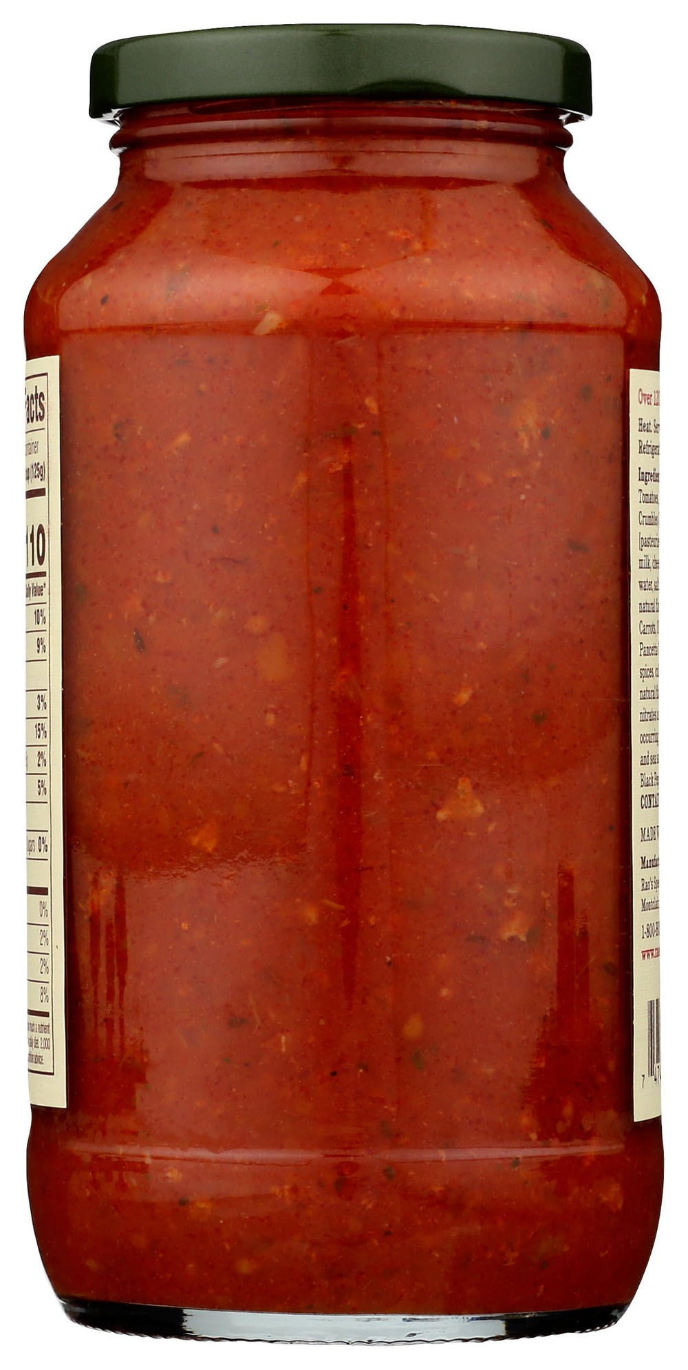 Raos Homemade Bolognese Sauce ingredients Italian tomatoes and pancetta highlighted for authentic depth
