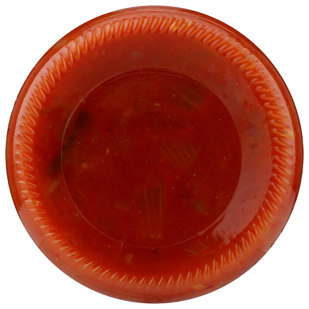 Rao's label close-up highlighting premium Italian tomatoes and all-natural ingredients.
