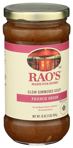 Table setting with Rao's soup as a comforting starter.