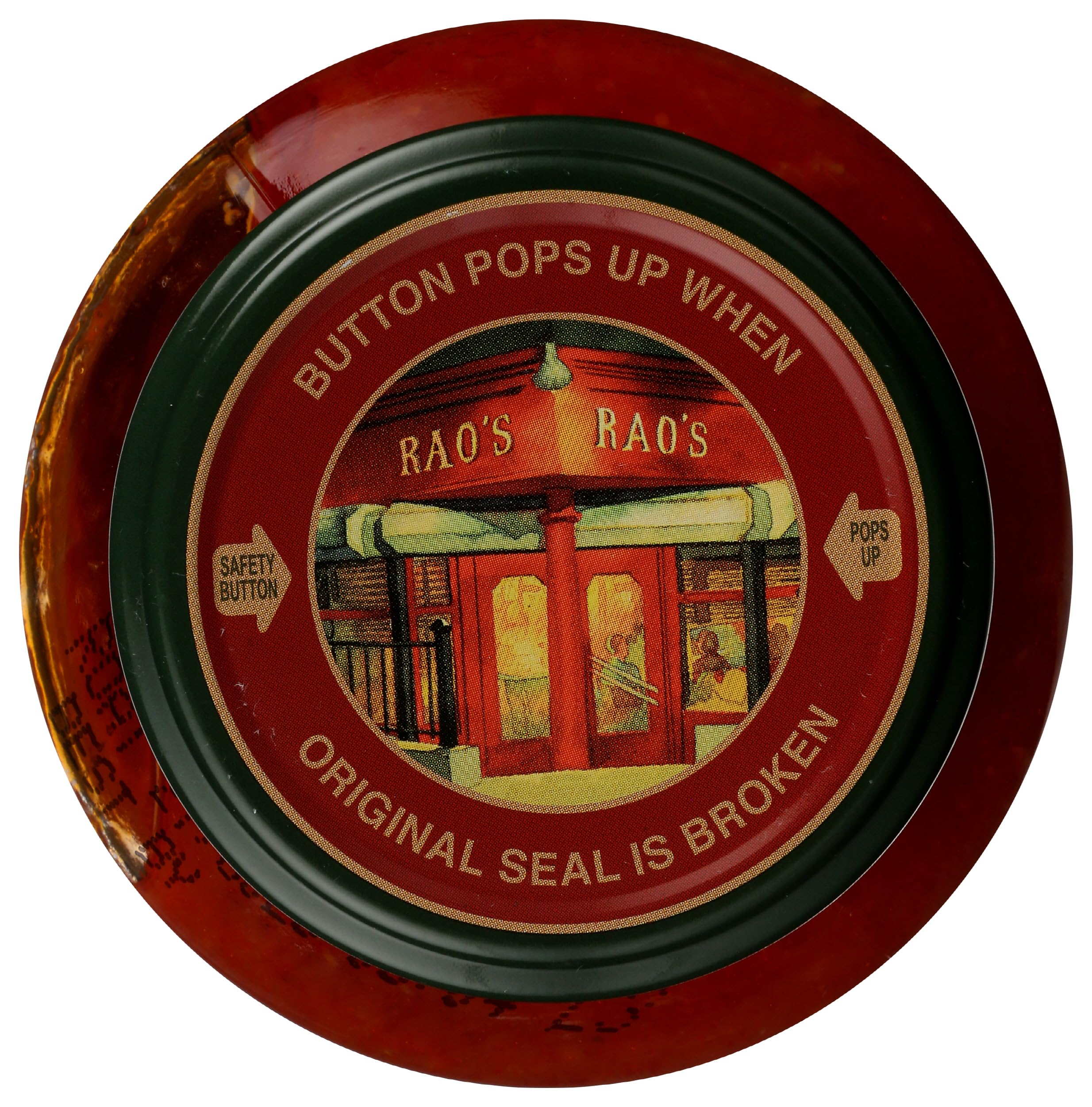 Rao's Homemade Front label with 100% Italian tomatoes promises premium quality.