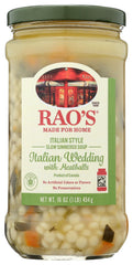 Raos Homemade Italian Wedding Soup bowl with hearty broth for a comforting dinner