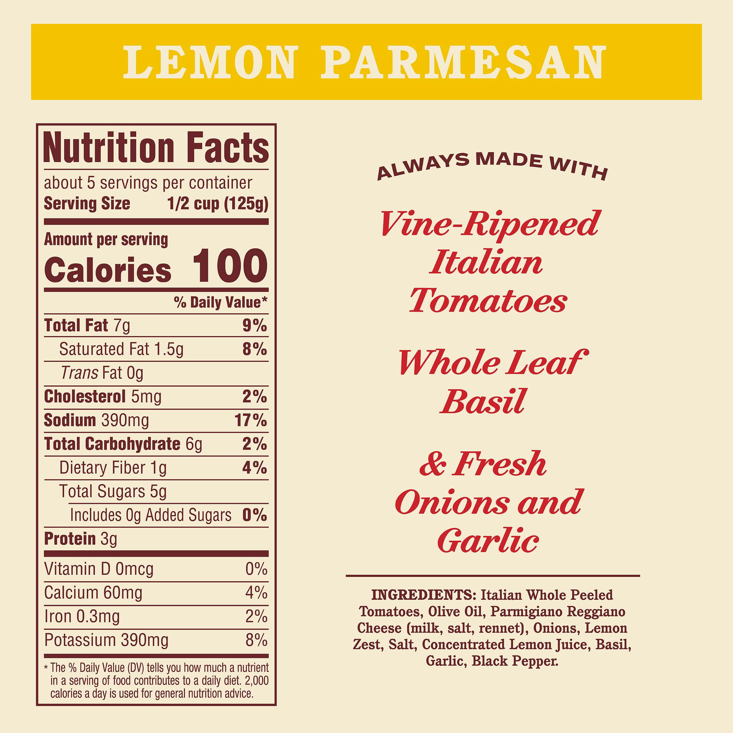 Rao's Lemon Marinara bottle pour shows smooth sauce ready-to-use