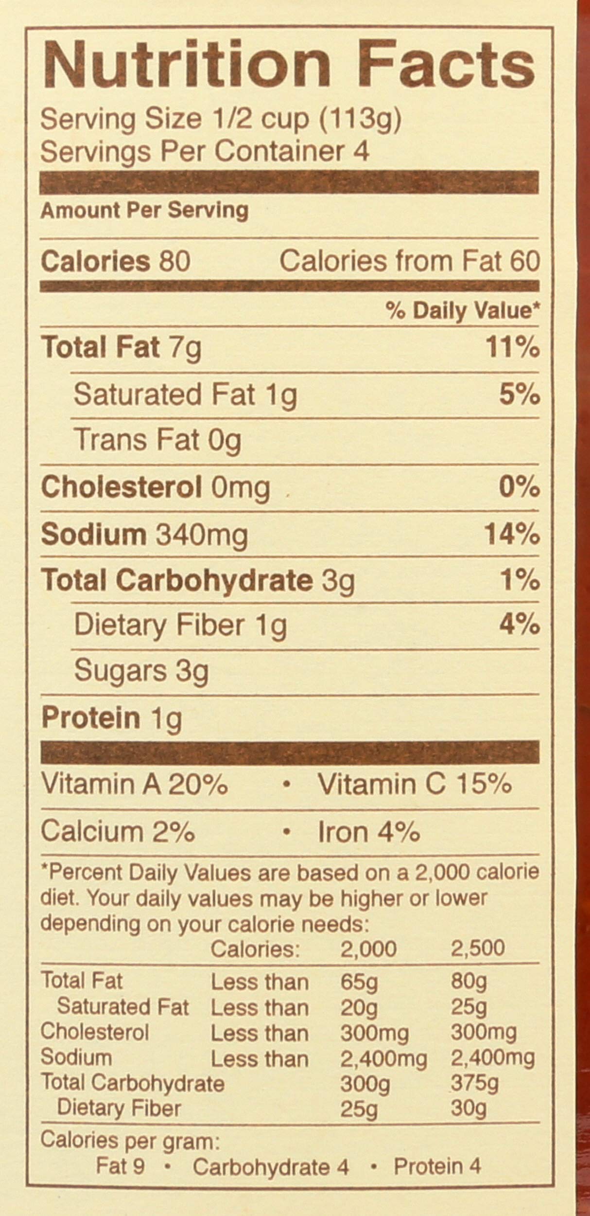 Rao's Marinara label closeup showing premium ingredients