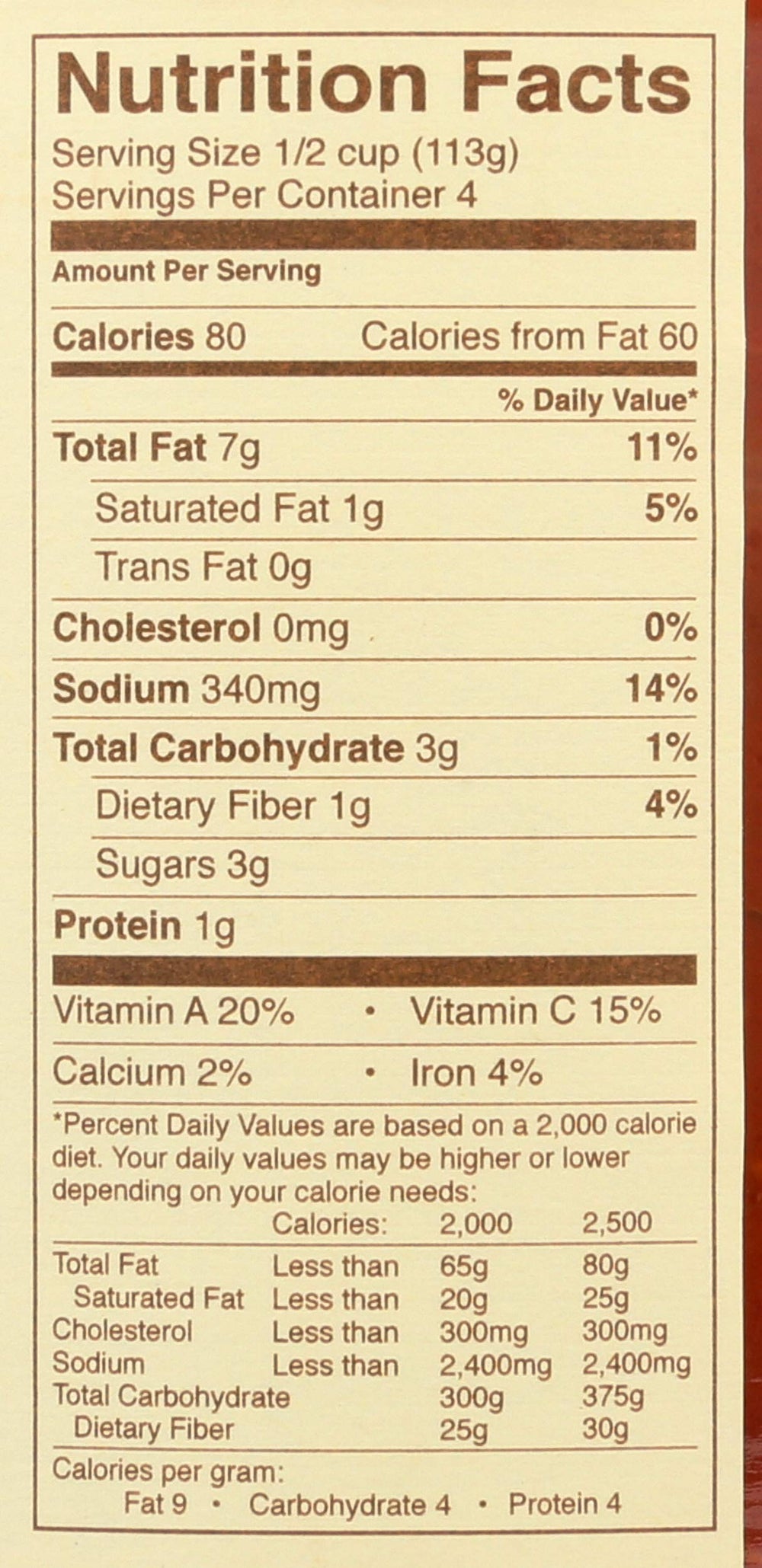 Rao's Marinara label closeup showing premium ingredients