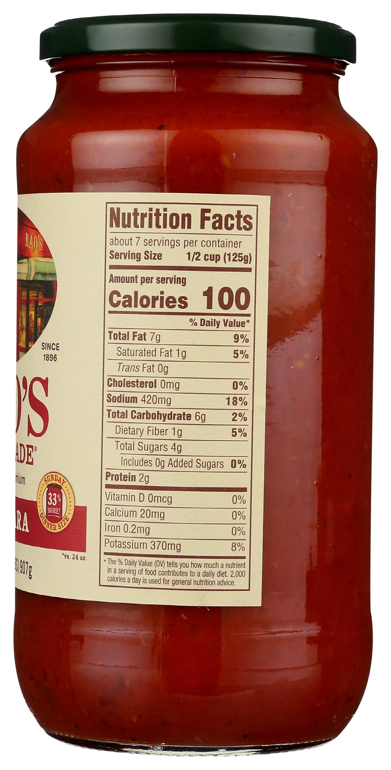 Rao's Marinara with onions and garlic aroma for flavorful recipes