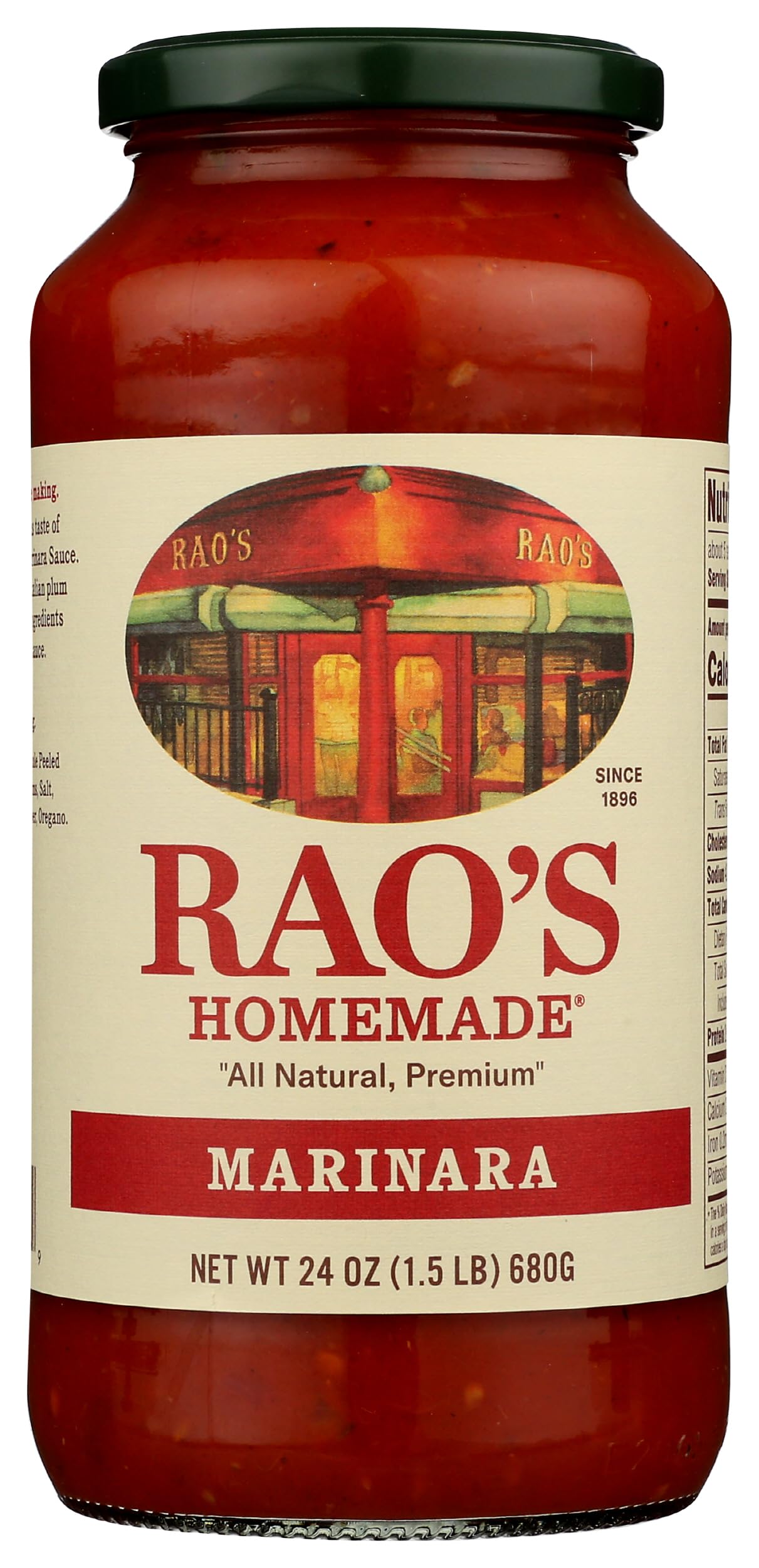Rao's Marinara Sauce 24oz jar ready for family pasta meals