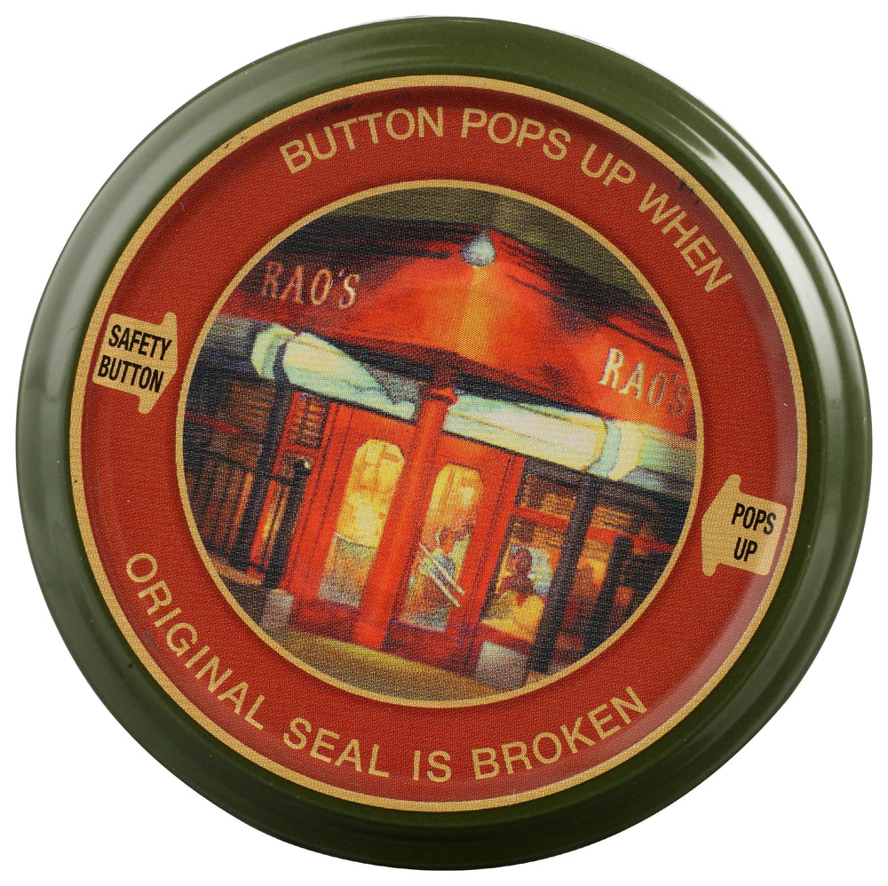 Rao's Minestrone label front highlighting a 16 oz jar