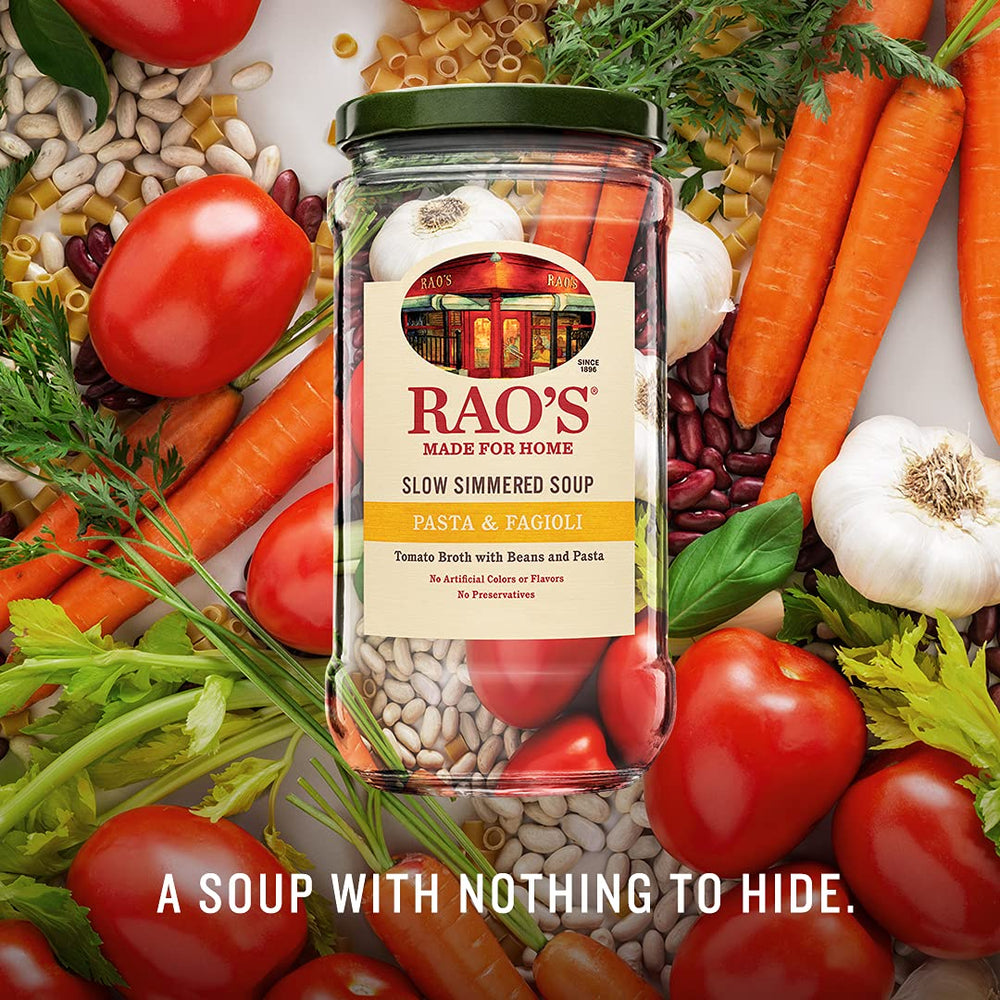 Rao's Pasta Fagioli Italian tomato broth with rich flavor</p>