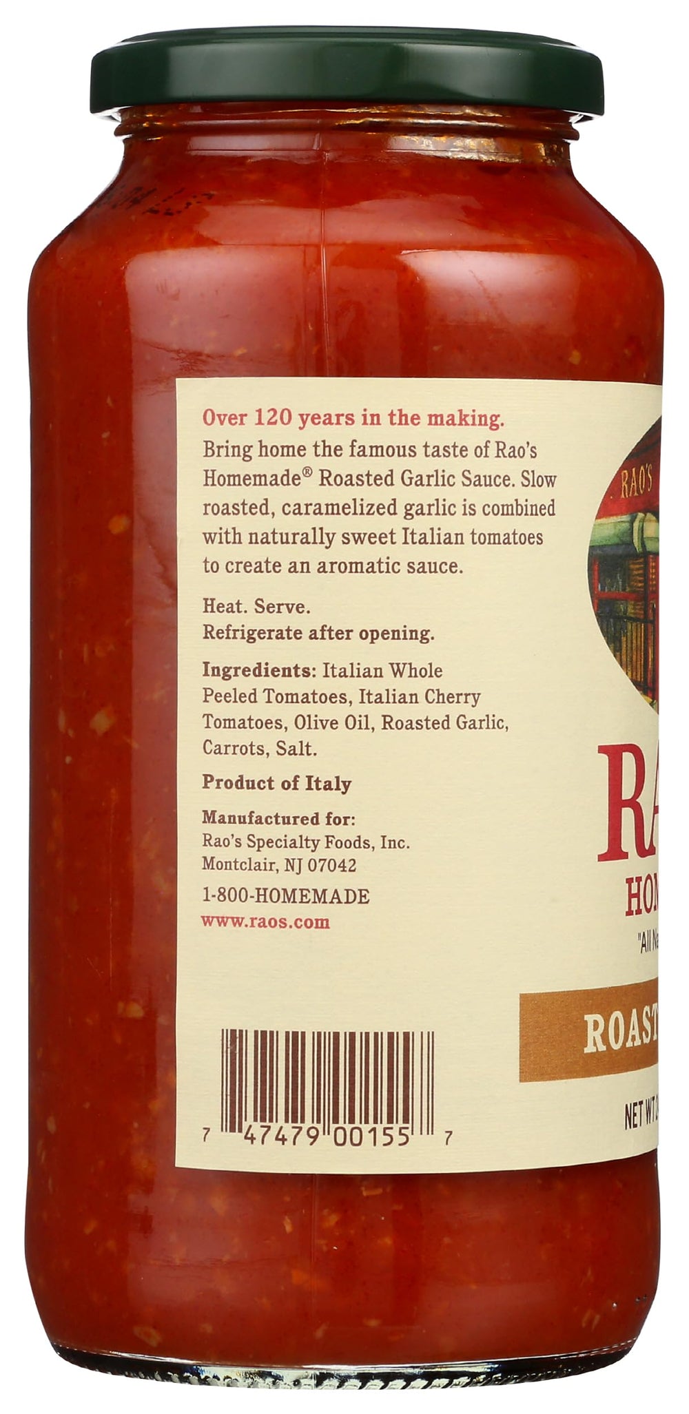 Rao's sauce steam rising from bowl evokes comforting family dinners.