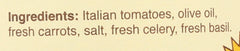 Rao's Sensitive Tomato Sauce no onions garlic - clean profile for sensitive palates.