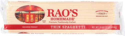 Rao's Homemade Thin Spaghetti raw durum semolina texture helps al dente results.