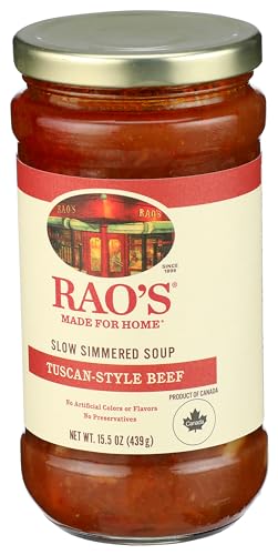 Rao's Homemade Tuscan Beef Soup crusty bread pairing suggestion for dipping
