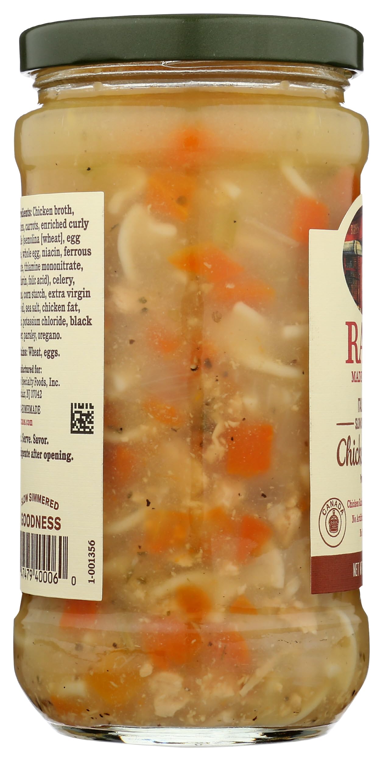 All natural ingredients highlight Rao's premium recipe for home consumption.