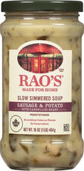 Rao's Made for Home real vegetables visible in hearty soup.
