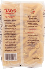 Rao's Homemade pasta imported from Italy for authentic texture.
