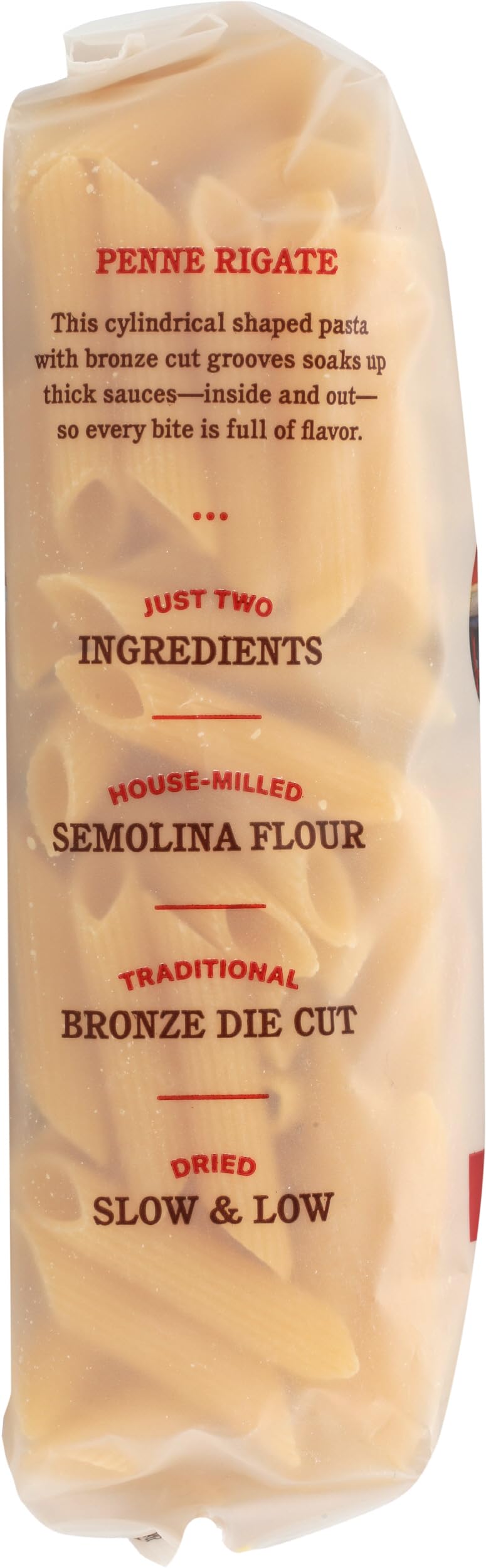 Rao's slow-dried pasta preserves al dente character.