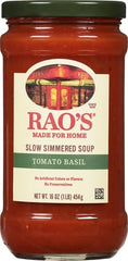 Rao's Made for Home ingredients platter highlights Italian whole peeled tomatoes and fresh basil