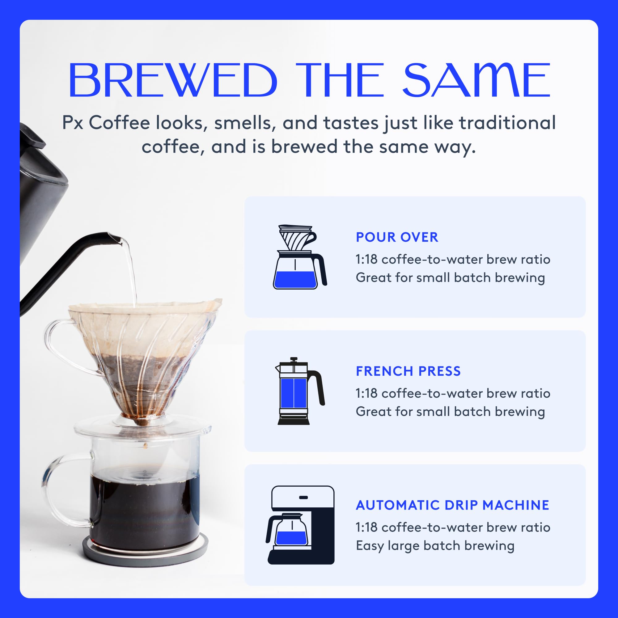 Rarebird Px Coffee tasting notes emphasize mandarin, chocolate, and brown sugar hints.