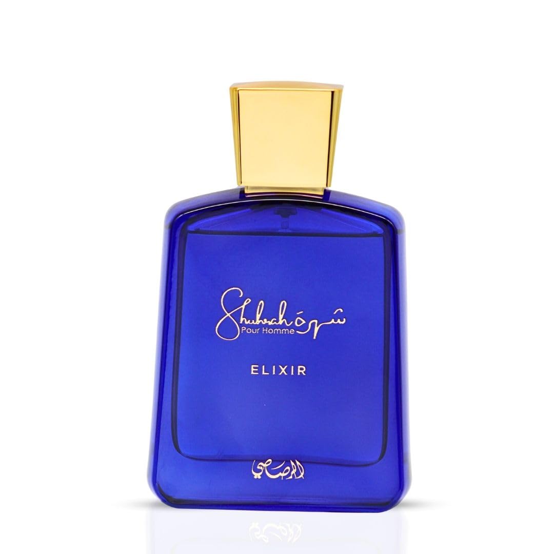 Close-up of cap on Rasasi Shuhrah Elixir Pour Homme highlighting premium craftsmanship
