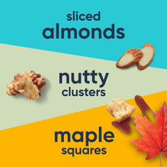 Ratio Trio Maple Almond Crunch nutty clusters close-up showing texture