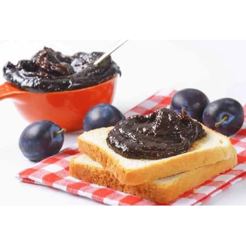 Raureni plum butter on toast, showcasing natural sweetness and versatility.