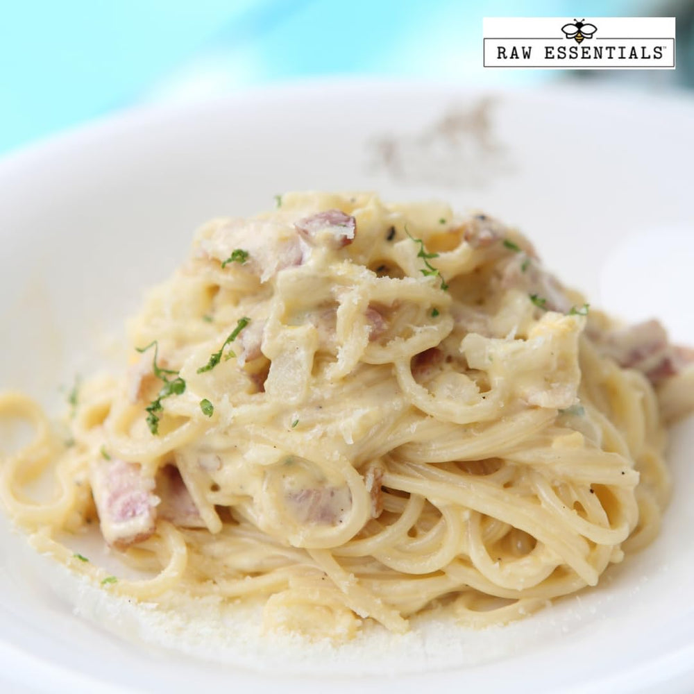 Raw Essentials Parmesan Cheese Powder stirred into risotto for depth