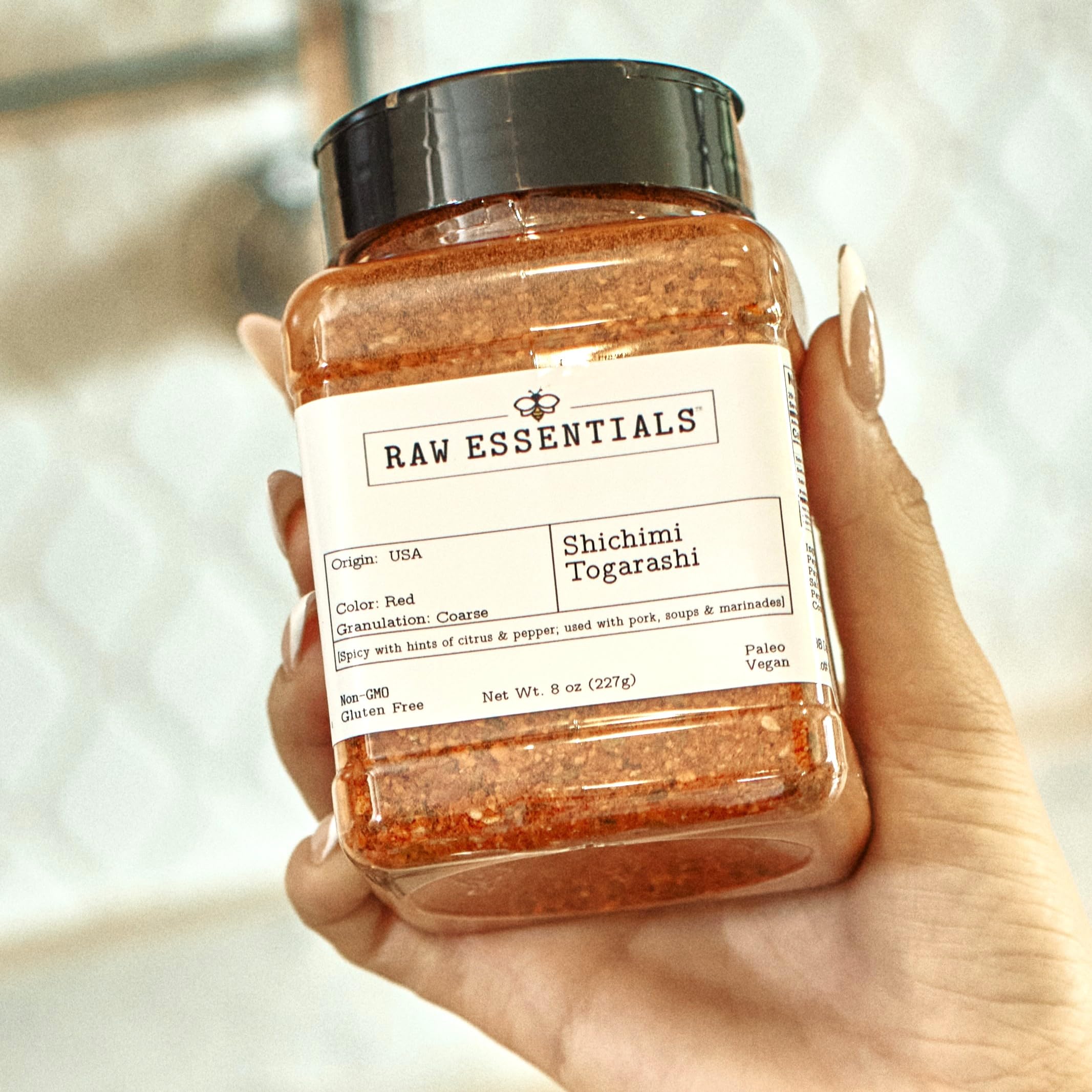 Raw Essentials Shichimi Togarashi ingredients showcase authentic Japanese seasoning