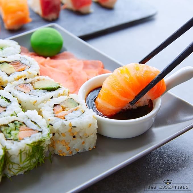 Raw Essentials Soy Sauce Powder stirred into soups for savory depth