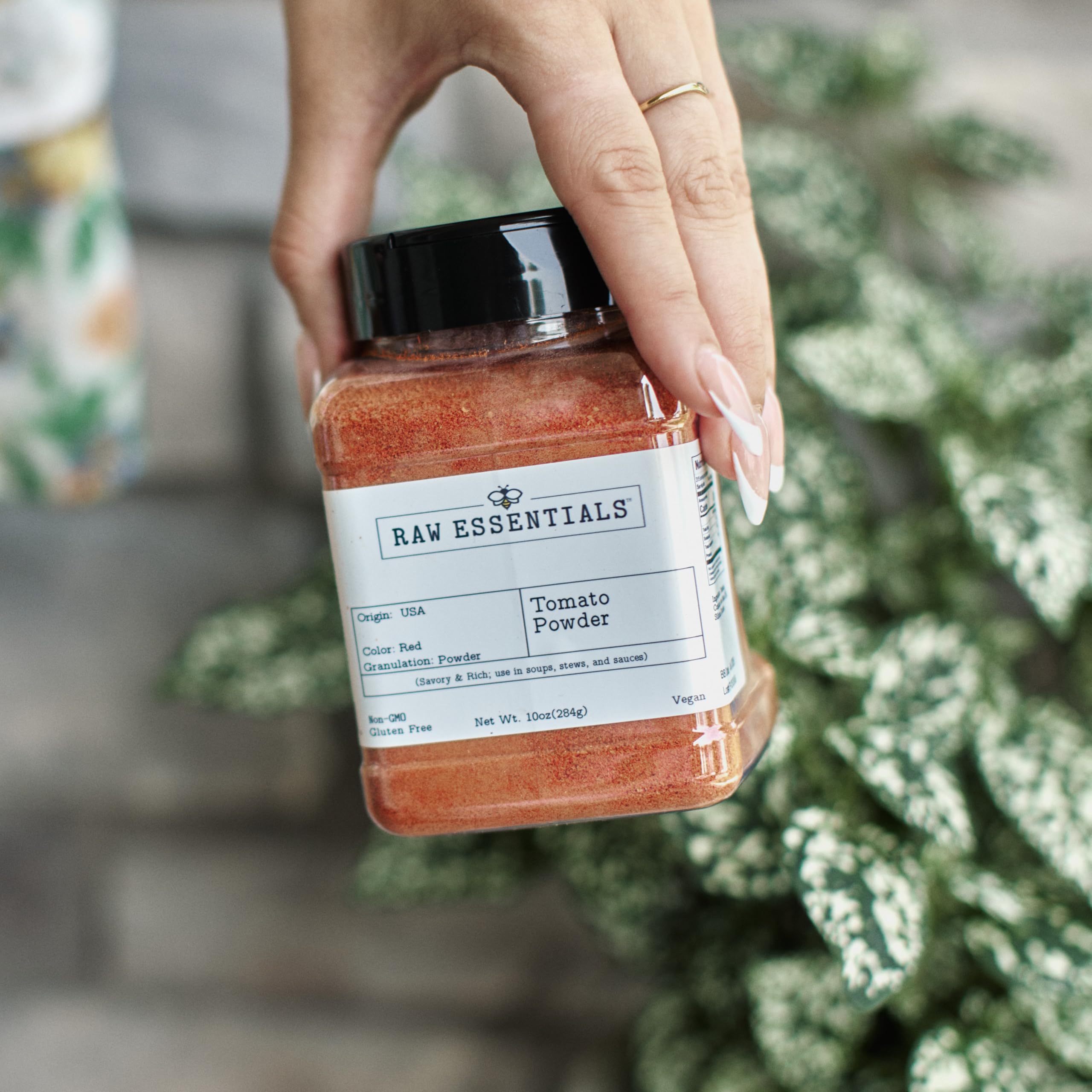 Raw Essentials Tomato Powder in marinade mix for richer flavor.