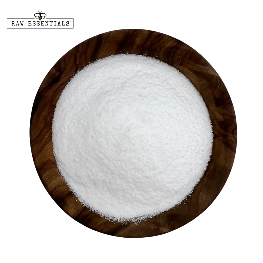 Raw Essentials vinegar powder sprinkled into a bowl for tangy dressings
