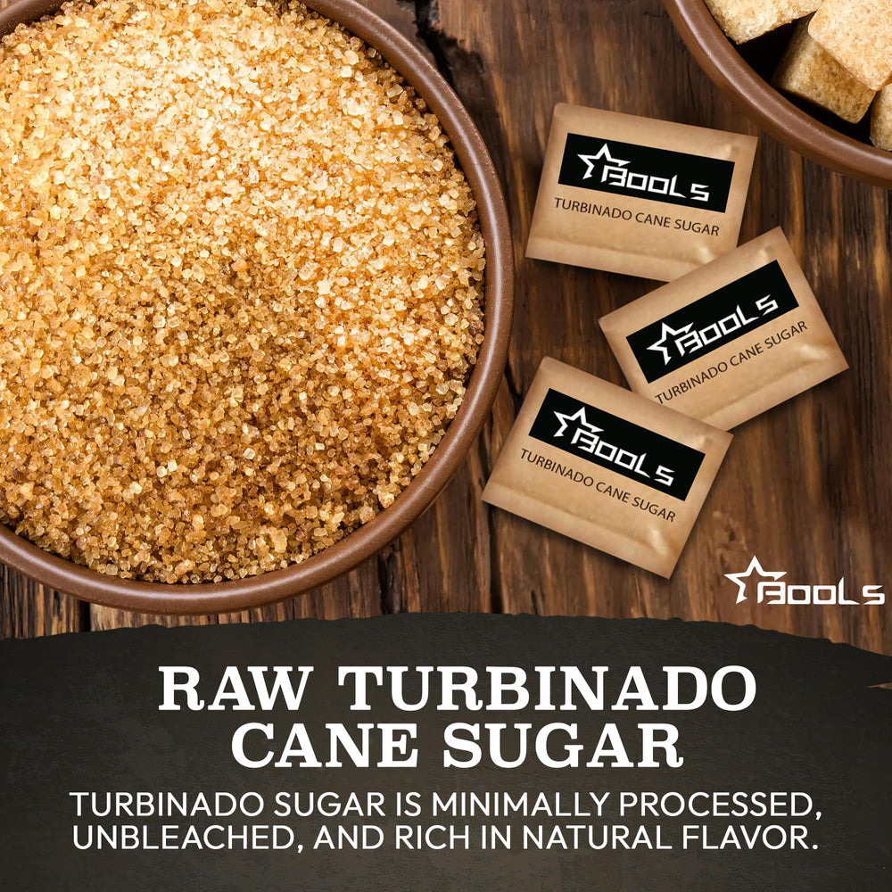 Raw Sugar Packets in breakroom setup deliver quick, spill-free sugar.