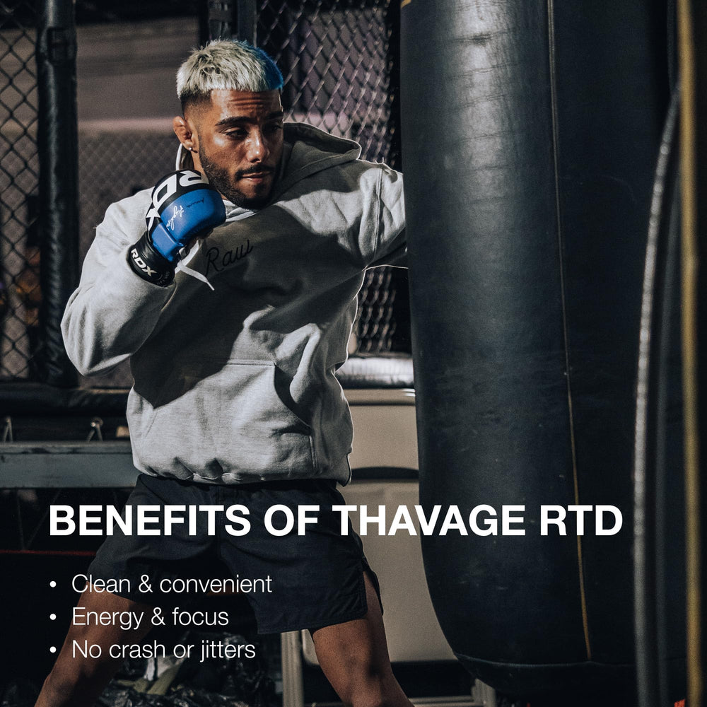 12 pack RAW Thavage RTD for convenient weekly workouts