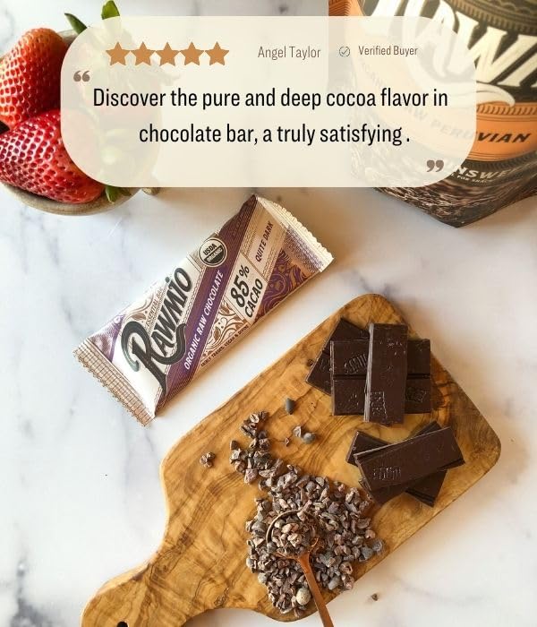 Rawmio chocolate bar melt in mouth close-up