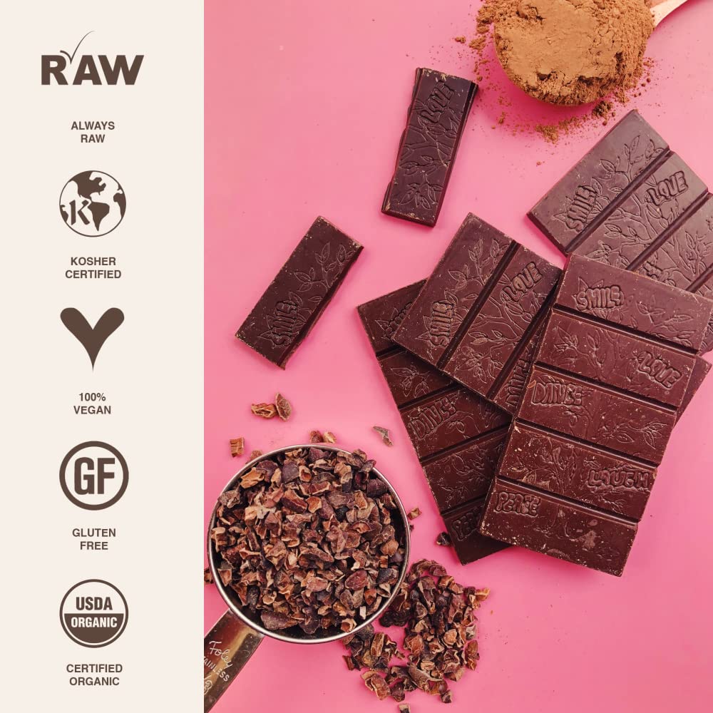 Rawmio dairy free vegan chocolate bar ready to enjoy