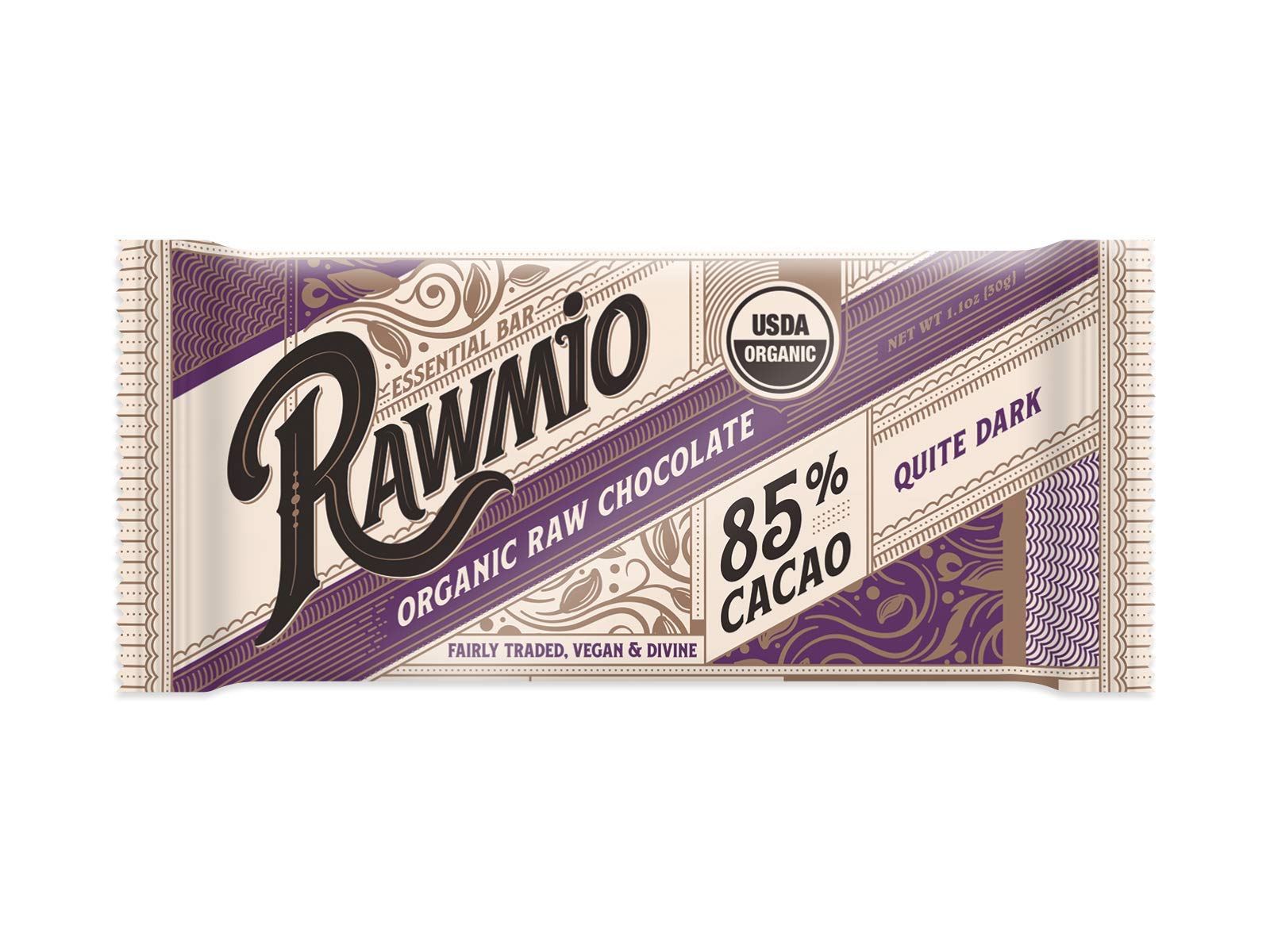 Rawmio Essential packaging highlights organic and fair trade origins