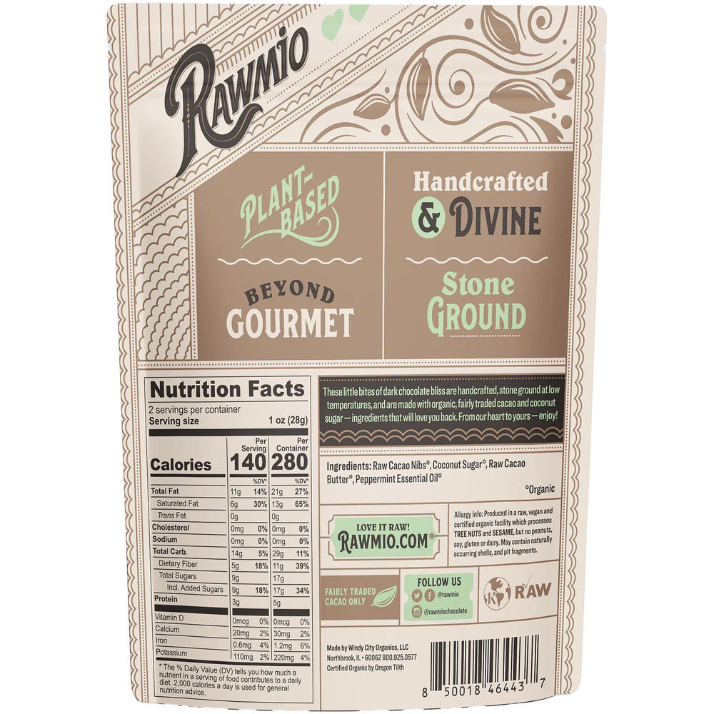 Rawmio organic vegan chocolate hearts in gift-ready packaging for celebrations