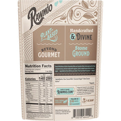 Rawmio raw cacao nibs texture close-up highlighting stone-ground quality and low-heat processing.