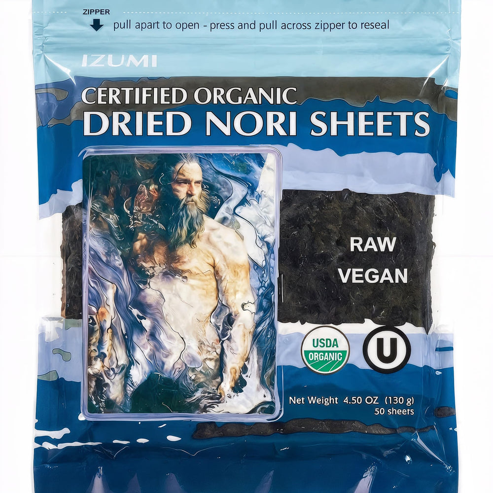 Rawnori raw organic nori sheets 50 pack ready for sushi wraps and versatile flavor.