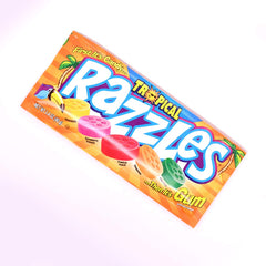 Razzles Pineapple flavor delivering sunny tropical sweetness in candy-to-gum form