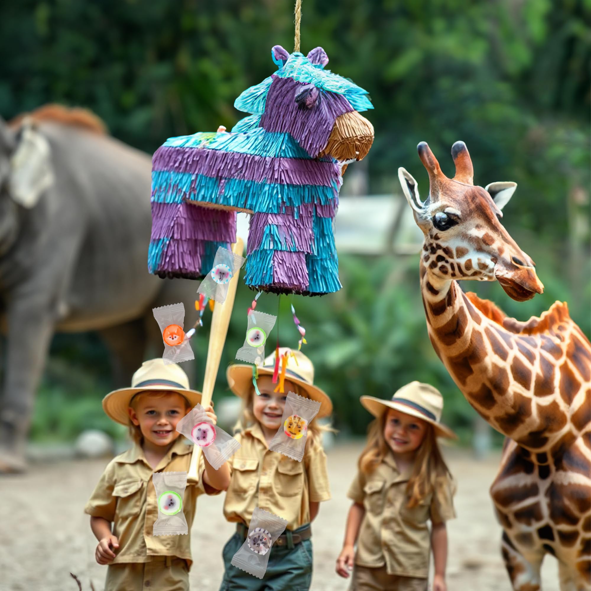 RBBZ Animal Candy birthday party treats—colorful bite-sized delights