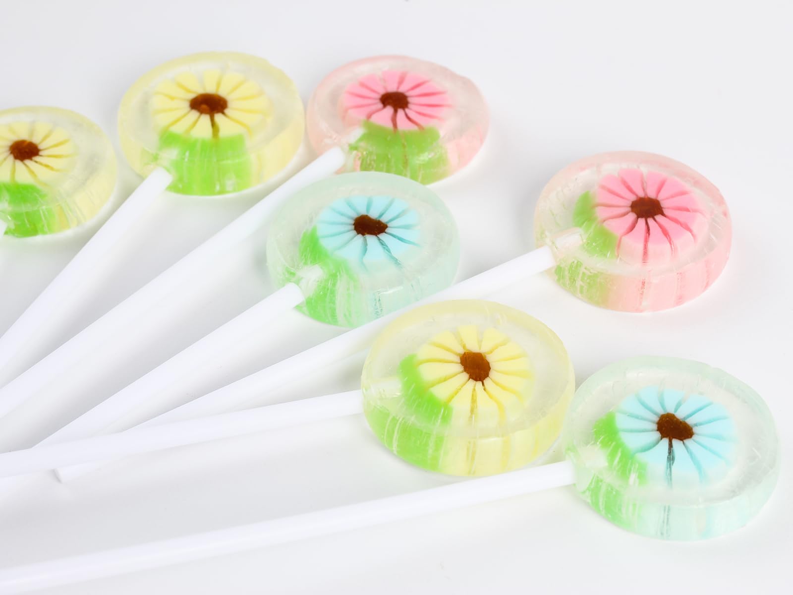 RBBZ Flower Lollipops blue color ideal for kids' celebrations and candy buffets