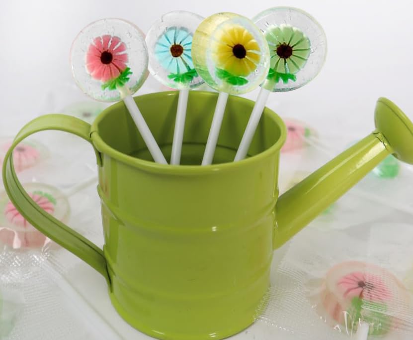 RBBZ Flower Lollipops on display for easy grabbing at events