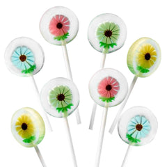 RBBZ Flower Lollipops pink color ready for party favors and colorful dessert tables