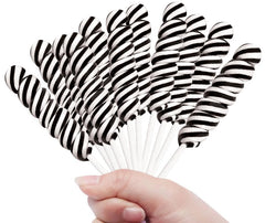 RBBZ Party black twist lollipops 24-pack unicorn design for party favors